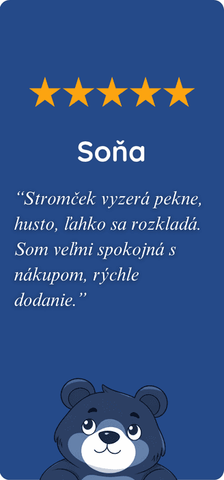 recenzia na umelý stromček-alexandra